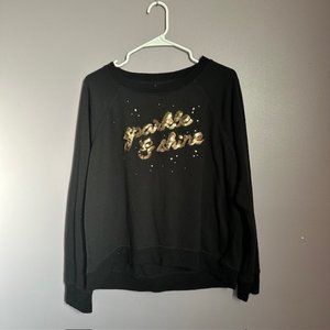 Betsey Johnson Performance - Sparkle & Shine Sweatshirt (Size: XL)